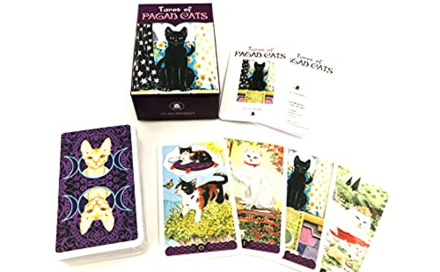 Tarot of Pagan Cats Waite 78 Miniature Tarot Includes Japanese Authentic Product I.I.J Mini, Edition, Cards, Cards, Instructions,