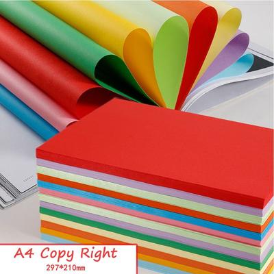 Different Colors Double Sides Origami Craft And Printing Paper A4 Copy Paper Craft Decoration