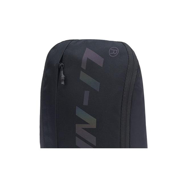 Li Ning Seria Treningowa Tkanina Odblaskowa Torba na Pierś Regularny Styl dla Pary Torby Unisex Czarny ABDR208-1