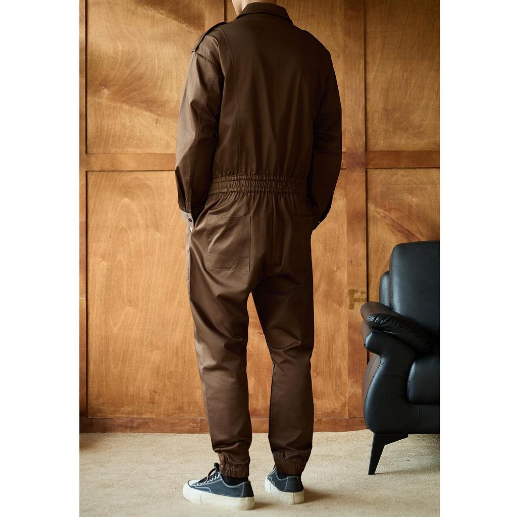 Unisex American Retro Long Sleeve Jumpsuit - Autumn Hip Hop Streetwear for Dance