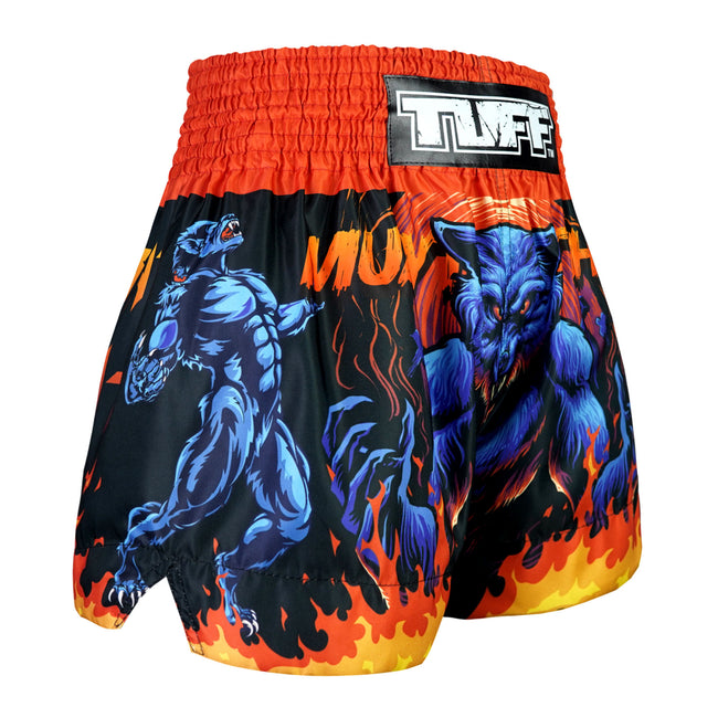 Best Seller TUFF Muay Thai Boxing Shorts "Midnight Werewolf"