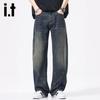 Izzue It Men's Retro Straight-Leg Denim Jeans