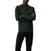 Solid Color Letter Comfortable Simple Round Neck Long Sleeve T-Shirt Men Tops Dark-Green K10K110179-M14
