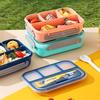 1PC Four Grid Format Lunch Box 1300ML Lunch Box For Students Sealed Leak Proof And Easy To Clean Student Bento Box