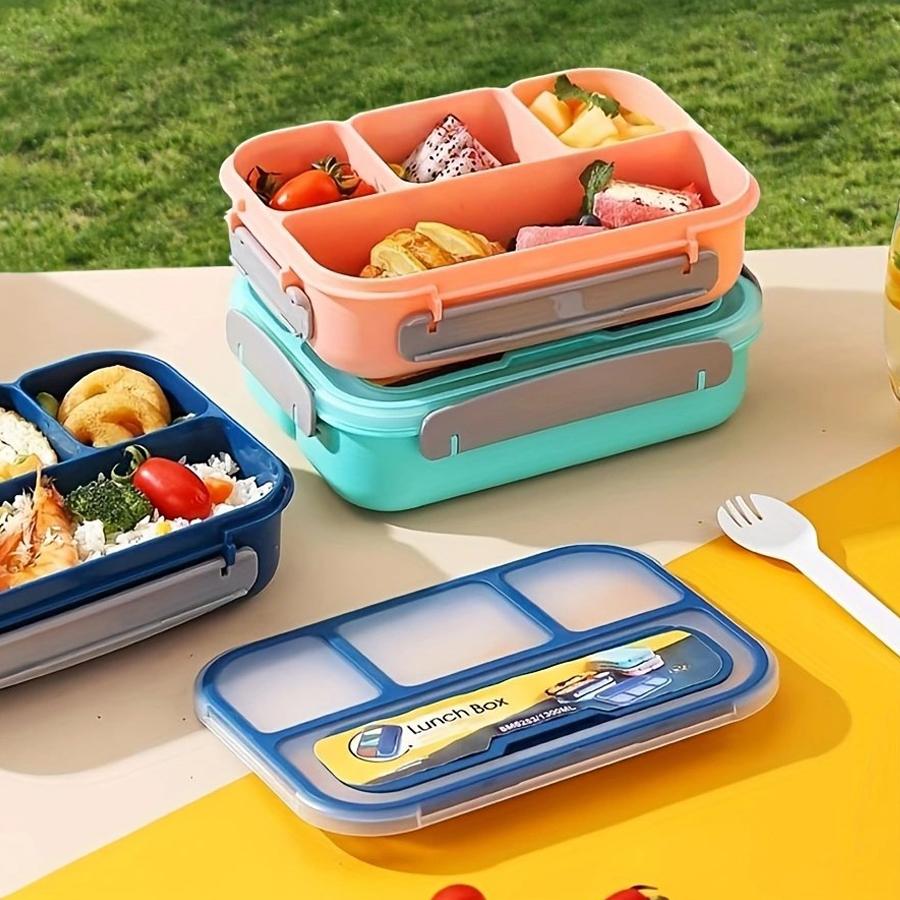 1PC Four Grid Format Lunch Box 1300ML Lunch Box For Students Sealed Leak Proof And Easy To Clean Student Bento Box