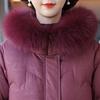 Xuezhongfei Women's Mid-Length Winter Down Jacket with Fox Fur Hood