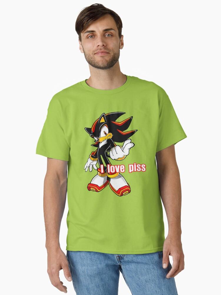 Sonic the Hedgehog Shadow The Hedgehog I Love Piss Classic T-Shirt