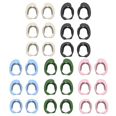 Für Bose QuietComfort Earbud II, ultradünne, wiederverwendbare Ersatz-Ohrstöpsel, Zubehör, 3 Paar, S+M+L, einfarbige Silikon-Ohrstöpsel