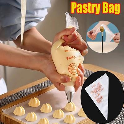 100-500PCS Sacos de Pastelaria Descartáveis Espessos Sacos de Glacê para Biscoitos DIY Decoração de Bolo com Creme Saco de Confeitar Suprimentos para Confeitaria Mangas de Pastelaria