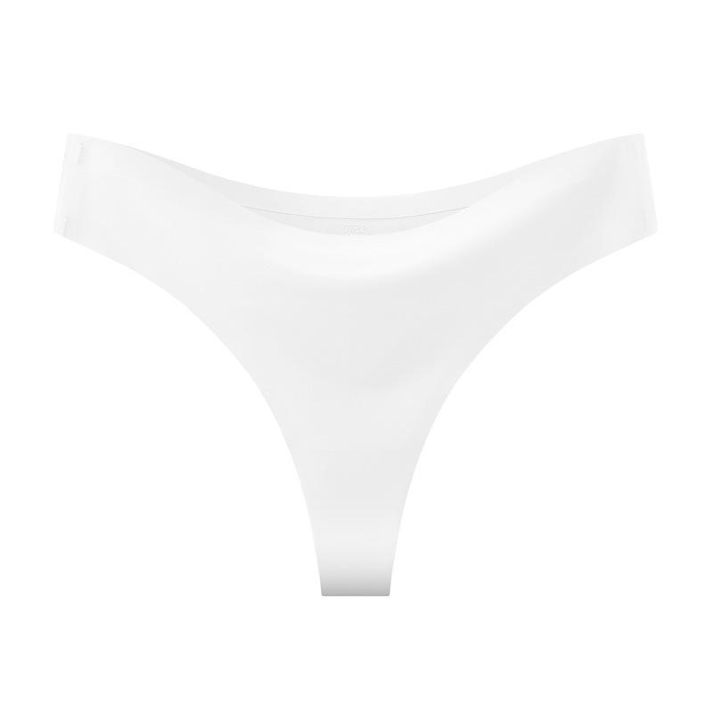 Bezešvé dámské bikiny tanga s nízkým pasem z ledového hedvábí - Prodyšné, velká velikost, sportovní a jógové oblečení