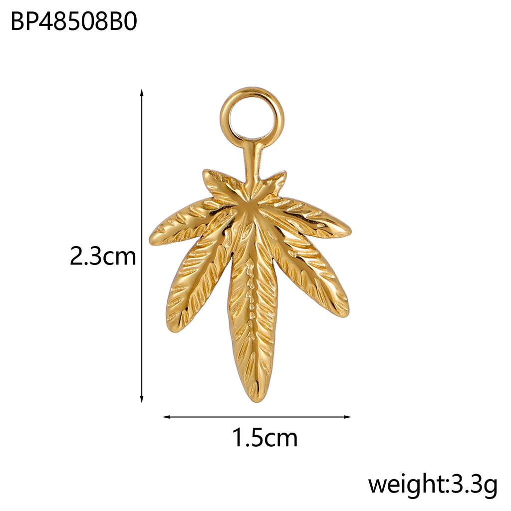 CARLIDANA Fashion Leaf Stainless Steel Charms Leaves Pendants DIY Drafts Fashion Jewelry Accessories Necklaces Jewelry Making