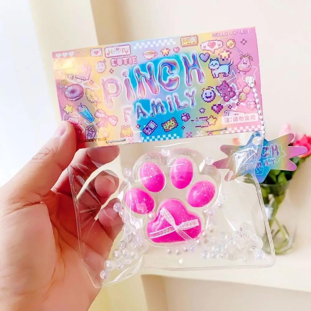 Mochi Taba Squishy Plush Cat Paw Fidget Toy Antistress Stress Relief Toy For Adult Kids TPR Slow Rebound Sensory Toy Unique Gift