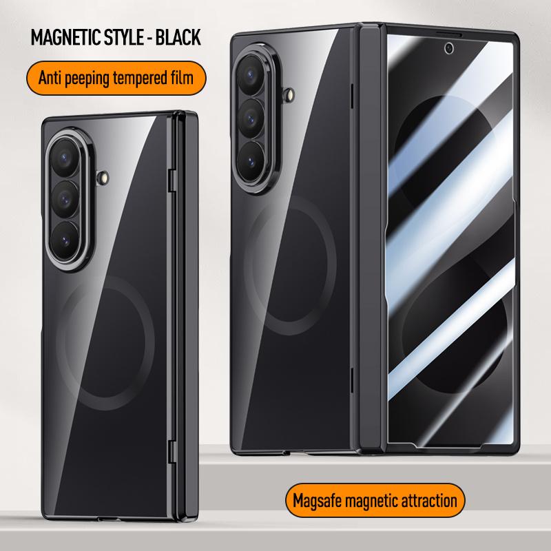 For Samsung Galaxy Z Fold 8Ultra Fold8 Screen Protect Film Hyaline Case Middle Hinge Magnetic For Magsafe Wireless ChargingCover