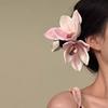 Fermagli per capelli a forma di fiore di giglio per donne ragazze Barretta Clip a pinza di granchio Fermagli per capelli per coda di cavallo Copricapo da bagno spiaggia Accessori per capelli