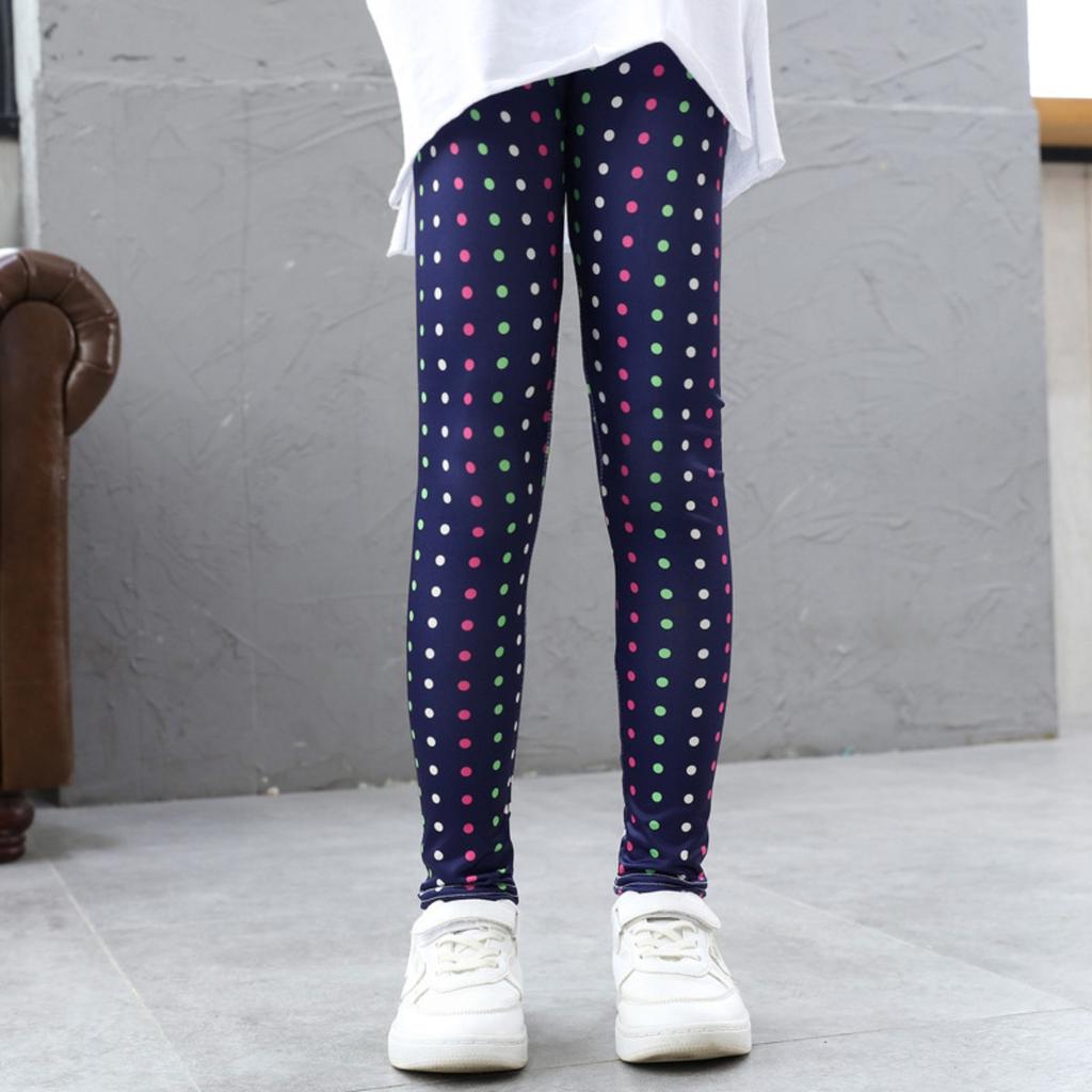 Enfants, Extensibles, Leggings, Pantalon Fille, Été, Coupe Ajustée, Pantalon Imprimé