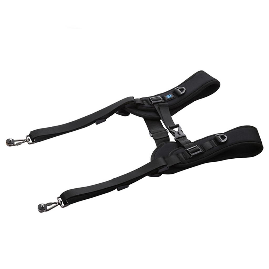 Quick Release Double Shoulder Camera Straps Harness for DSLR SLR Cameras with Safety Tethers and Accessories