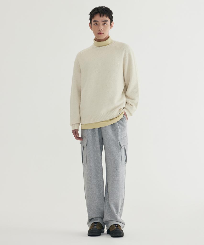 COVERNAT Hairy Raglan Knit Ivory