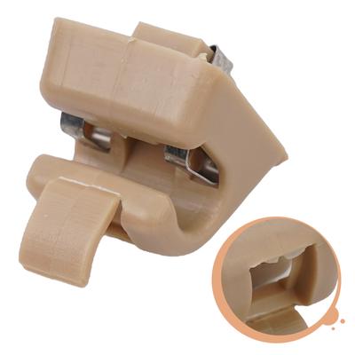Lot de 2 supports de pare-soleil en nylon pour Mercedes W201, W123, W124, W126, W140, W201, pièces et accessoires, beige et gris
