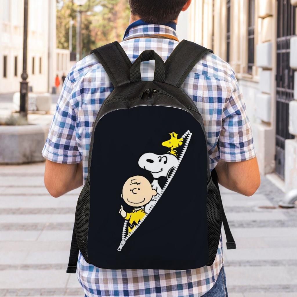 3D Printing S-Snoopies Backpacks for Girls Boys Manga School College Travel Bags Women Men Bookbag Fits 15 Inch Laptop
