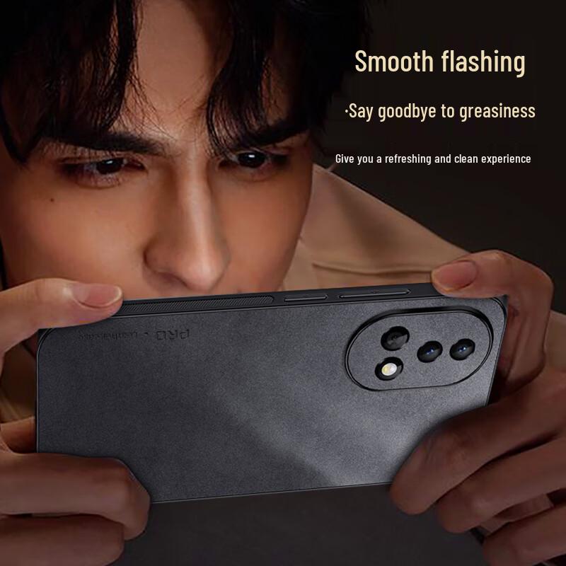 Huawei Nova Series Light Luxury Lambskin Phone Case with Full Lens Protection