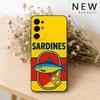 Sardines Fish Art Phone Case For Samsung S26,25,24,23,22,21,20,30,Ultra,Plus,Fe,Lite Black Shell