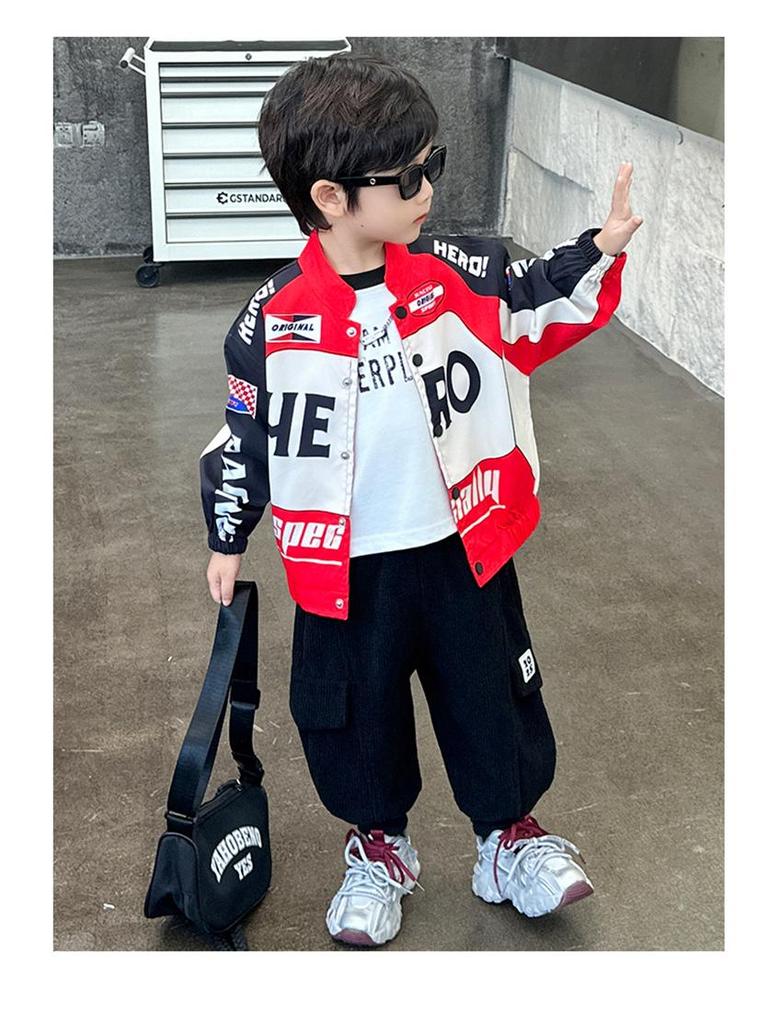 Boys' Cargo Trousers - Spring & Autumn 2025, Casual Korean Style for Small & Medium Children
