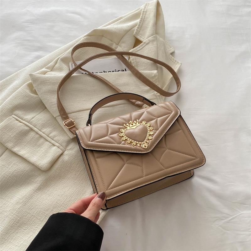 Stylish Pu Chain Shoulder Bag For Women Chic Vintage Small Square Crossbody Purse