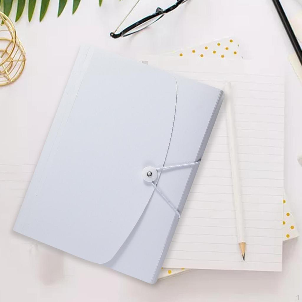 A4 Expandable File Folder Document Files Holder Letter Size with Snap Button Wallet Envelope