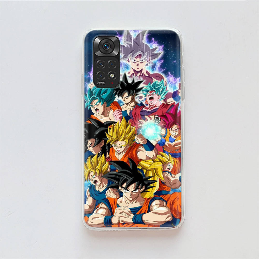 DT41 Dragon Ball Super Hülle für Samsung A04 A14 A23 A34 A54 M23 M33 M52 M53 Realme 10 9 C30S C35 C55 VIVO Y02S Y21 Y33S Y51 X80 Pro Klare Abdeckung