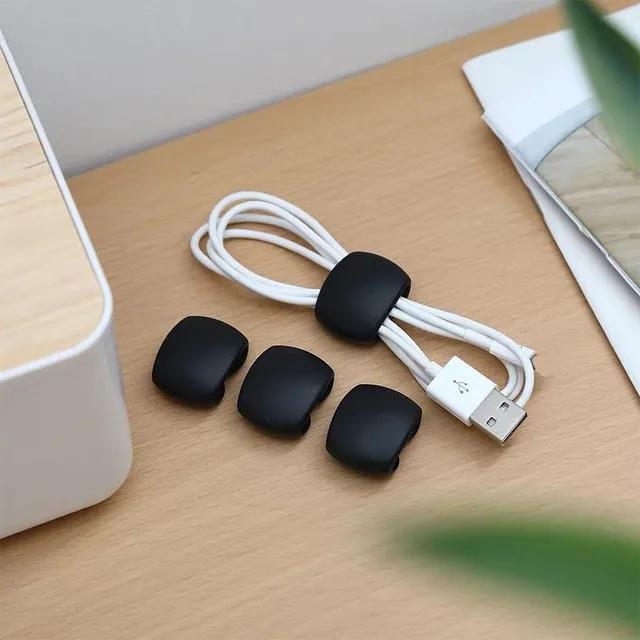 Cable Winder Clips Mouse Wire Headphone Holder USB Charger Holder Desk Tidy Cable Organizer Wire Cord Protector