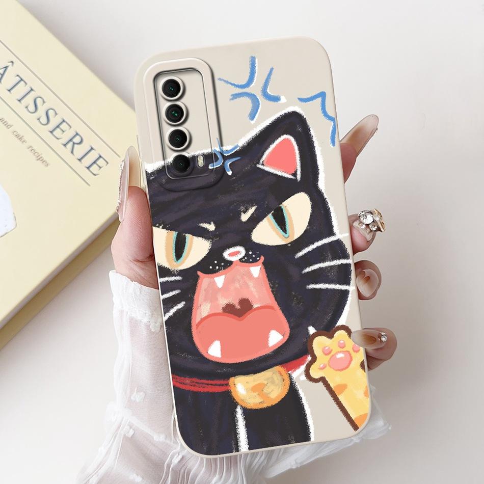 Für Huawei P Smart 2021 Hülle Huawei Y7a PPA-LX3 PPA-LX2 PPA-LX3 Süßer Panda Hase Weiches Silikon Stoßfeste Handyhüllen