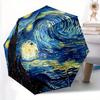1pc Starry Night Sky, Automatic Open/close Folding Umbrella, Compact Portable Travel Umbrella,Durable Construction Yy250814123