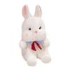 Rabbit Tie Bow Plush Toy Cartoon Stuffed Animal Doll Cute Kids Birthday Gift