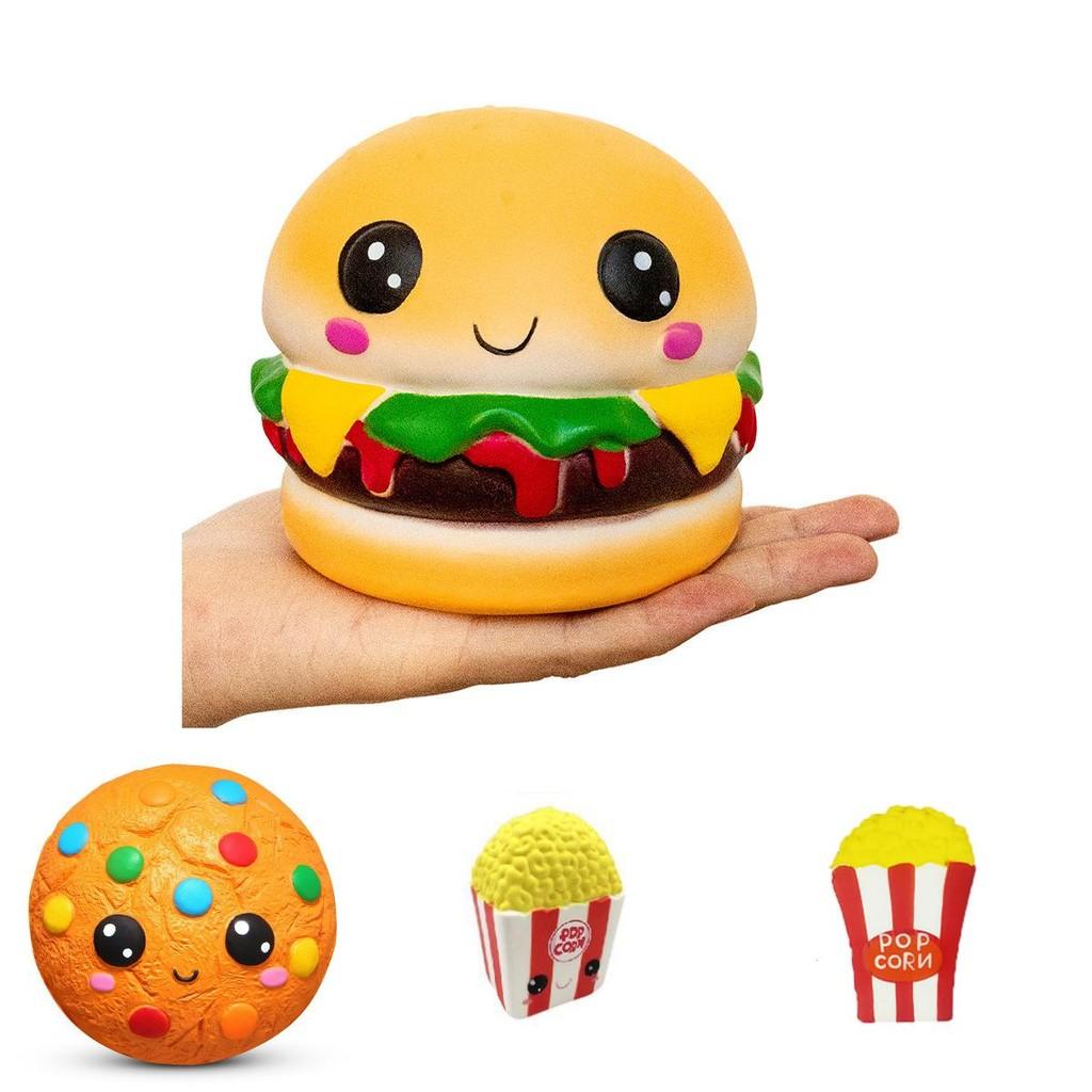 Entzückende Squishy Eiswaffel Pu Gefüllter Keks- und Waffel-Pizza-Simulationsspielzeug