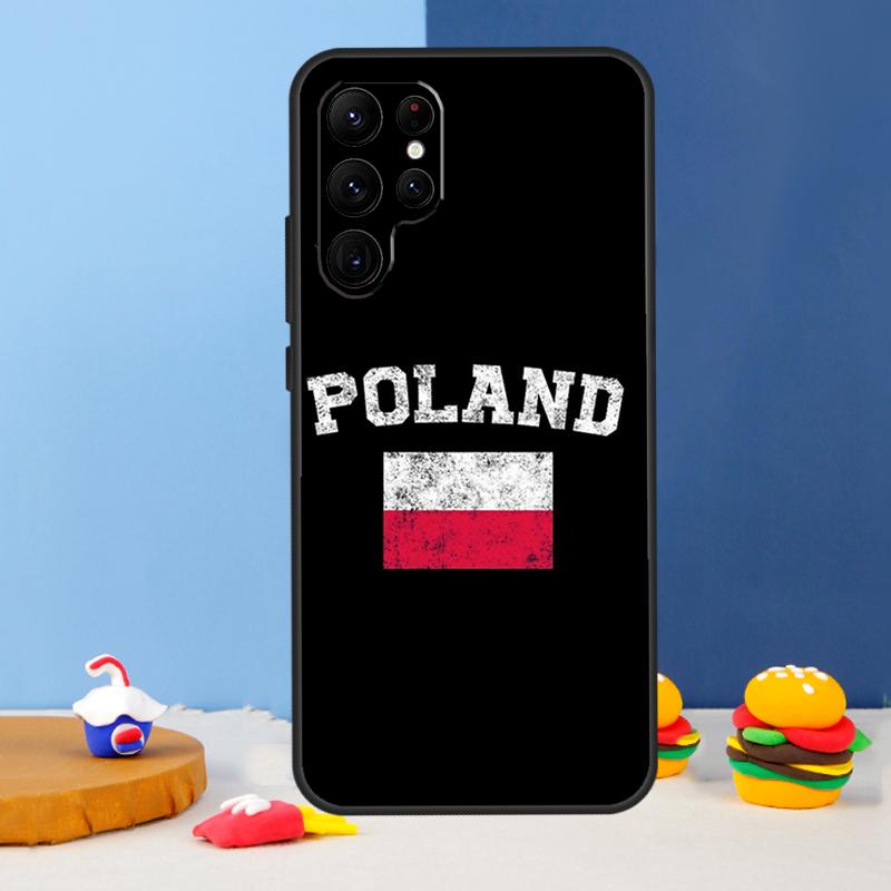 Poland Polish Flag Phone Case For Samsung Galaxy S24 S25 Ultra S9 S10 S20 S22 S21 S23 Plus S24 FE Cover Coque