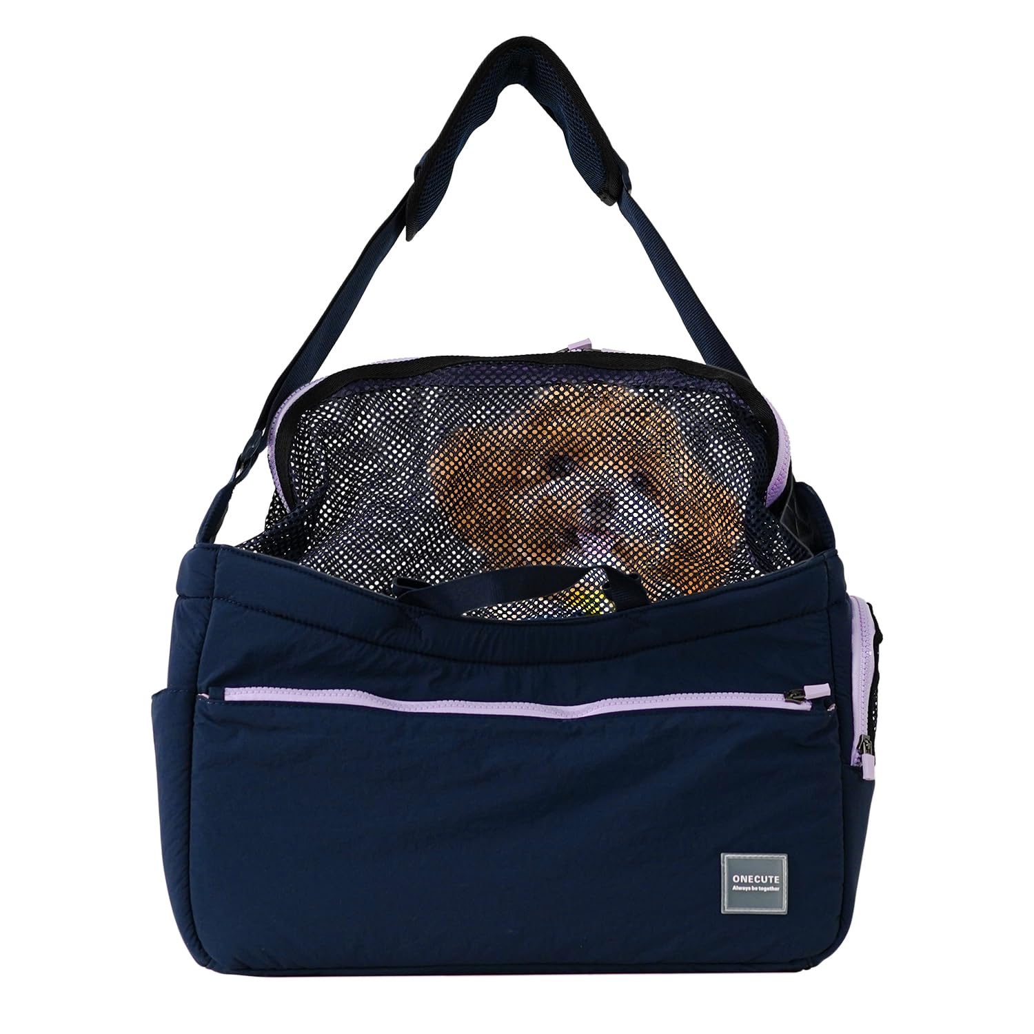 

Soft and comfortable pet carrier for everyday perfect for business Features a hard base for strong support and holds up to Navy suitable for and small