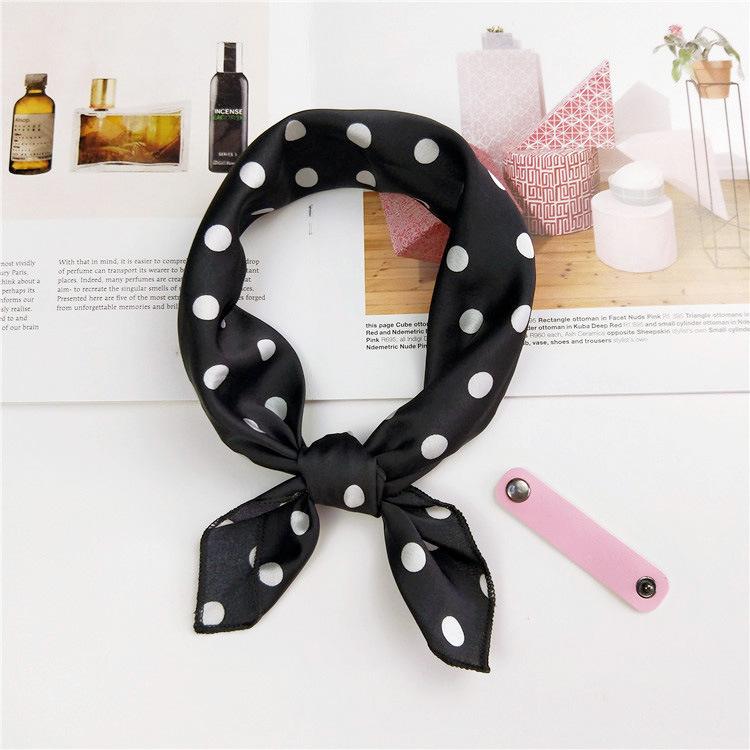 Cotton And Linen Small Square Scarf Silk Scarf Women'S Spring And Autumn New Style Artistic And Versatile Fashionable Temperament Headband Scarf