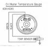 Dynoracing 60MM Indicatore della temperatura dell'acqua per auto 20-120 Celsius con adattatore sensore temperatura acqua per tubo comune 1/8NPT