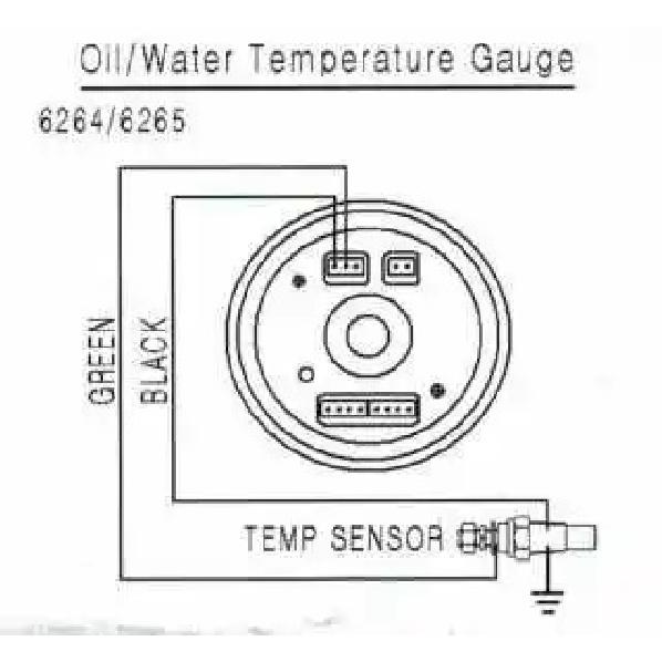 Dynoracing 60MM Indicatore della temperatura dell'acqua per auto 20-120 Celsius con adattatore sensore temperatura acqua per tubo comune 1/8NPT