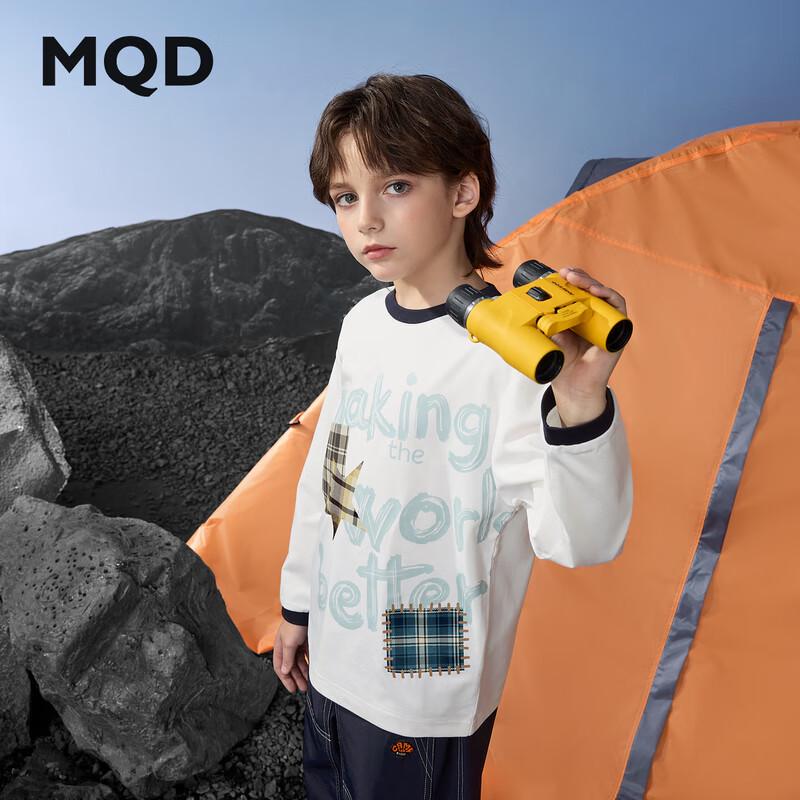 MQD Boys  Cartoon Color-block Long-Sleeve T-Shirt 130cm