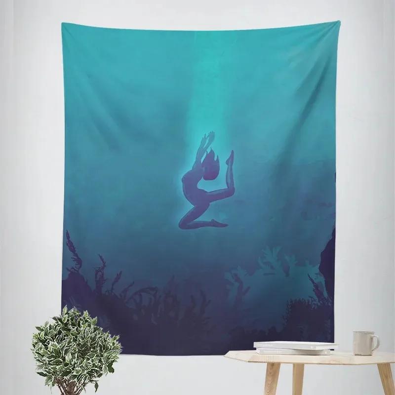 

Home decorations ethnic style character illustration wall tapestry bedroom living room background cloth mural hanging cloth 74x94cm(29x37in)