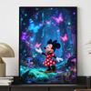 Disney diamond painting kit handmade diy5D home decoration gift unique magic forest butterflies fantasy Mickey Mouse Minnie Mouse art