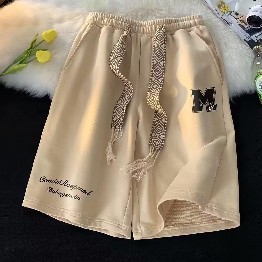 

Популярные шорты мужские летние тонкие американские уличные большие брюки свободные спортивные повседневные брюки M абрикосовый