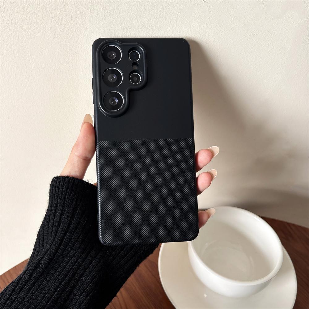 For Samsung Galaxy S26 Ultra S25 FE S24 Ultra TPU Matte Phone Case Camera Lens Protection Silicone Shockproof Back Soft Cover