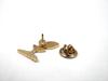 [F KNOTEN] Neue Knospe Blatt Motiv Legierung Anstecknadel, Pflanzen Motiv Accessoire, Natur, Mini Größe, Ca.. 1,5 cm x 2 cm