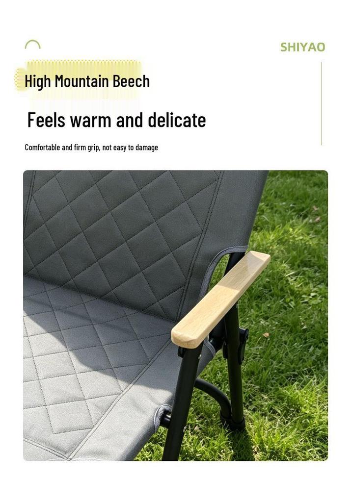 Kermit Portable Folding Camping & Fishing Chair with Backrest