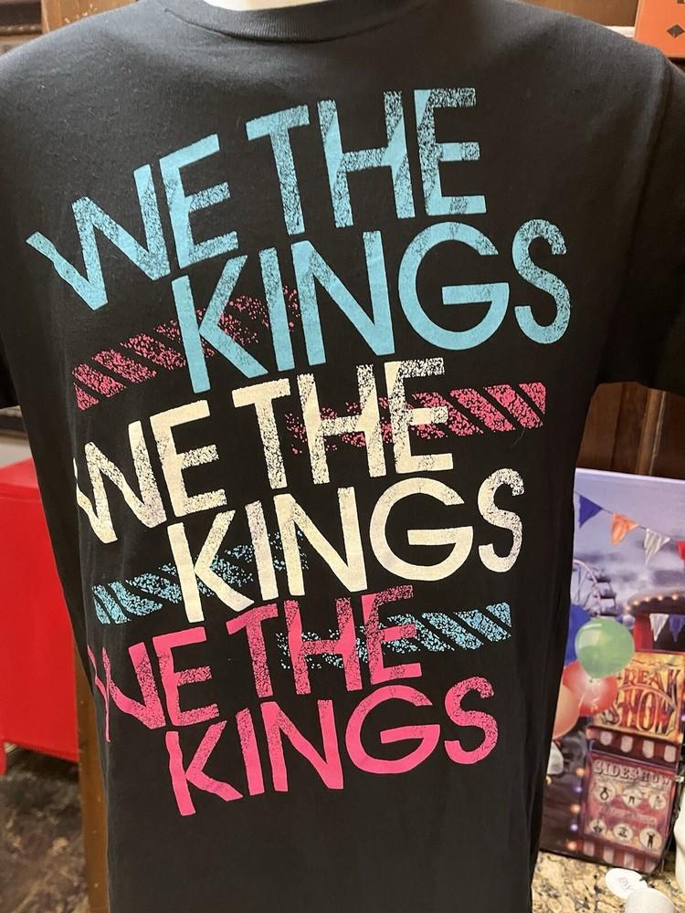 We The Kings Эмо Поп-Панк Группа Рок Черный Короткий Рукав Сцена Футболка черная Маленькая Унисекс Футболка XL