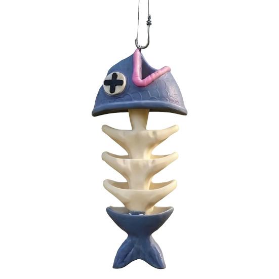 Fish Bone Bird Feeder Feeder Hanging Fishbone Decorative Garden Bird Bird Feeder Patio S