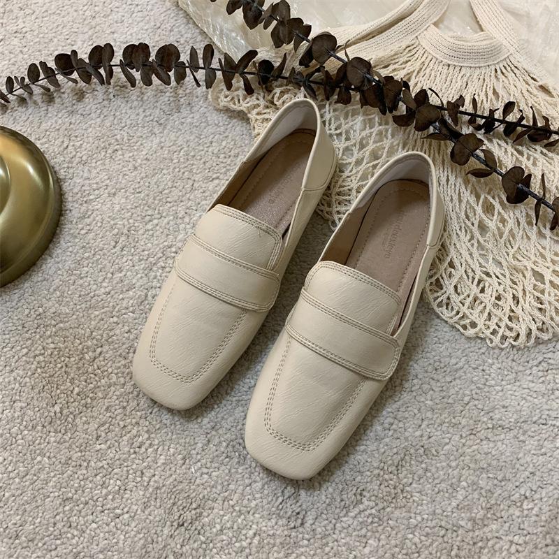 Fashion Minimalist Flat Shoes Womens Early Spring New Seasonal Womans Single Shoes for Comfort One Foot Lazy Shoes Women Loafers Ladies