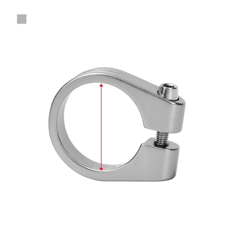 Super Light Titanium Bike Seatpost Clamp Aluminum Zinc Zinc Alloy Aluminum Tube Clamp  Riding Accessories 34.9mm титановый